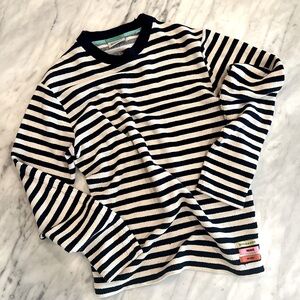 Scotch & Soda Striped Terry Crew Neck